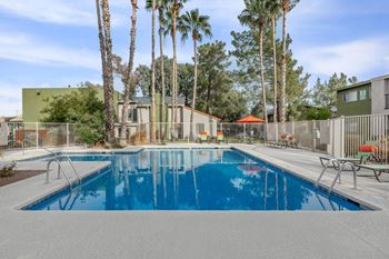 Shimmering swimming pool